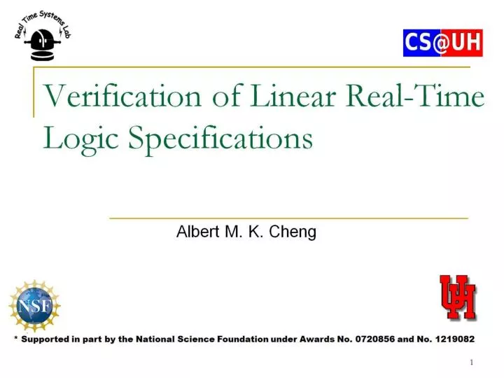 verification of linear real time logic specifications