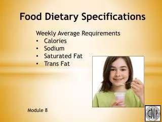 food dietary specifications