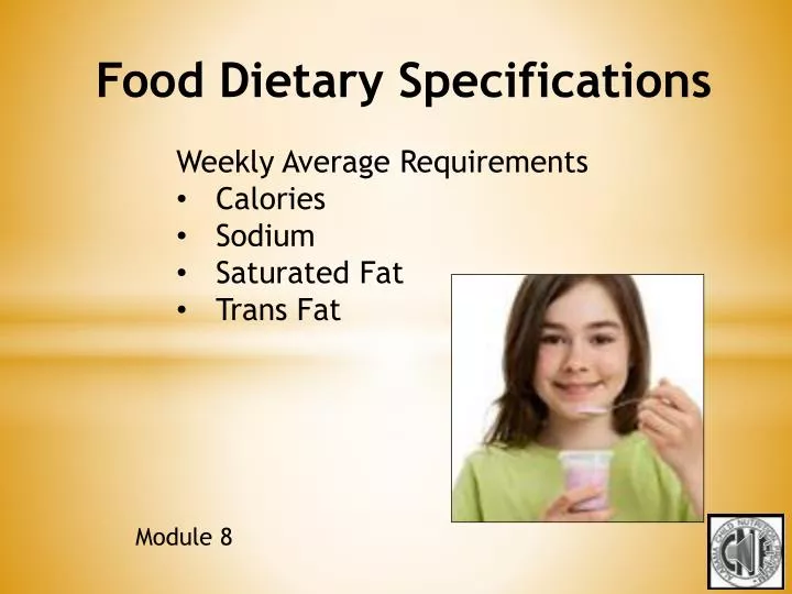 food dietary specifications