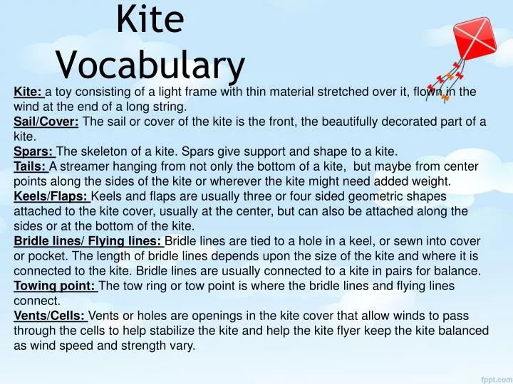 kite vocabulary