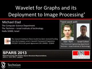 Wavelet for Graphs and its Deployment to Image Processing