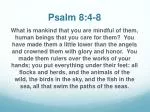 Psalm 8:4-8