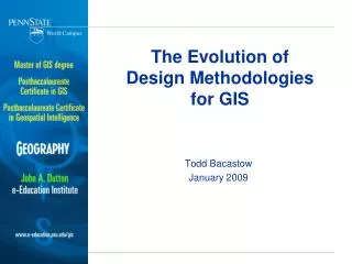 The Evolution of Design Methodologies for GIS