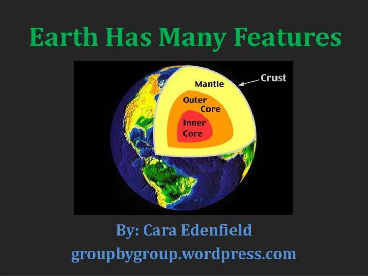 earth has many features