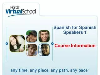 Spanish for Spanish Speakers 1