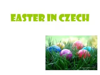 Easter in Czech