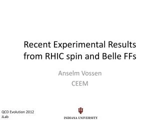 Recent Experimental Results from RHIC spin and Belle FFs