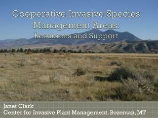 Cooperative Invasive Species Management Areas: Resources and Support