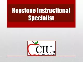 Keystone Instructional Specialist