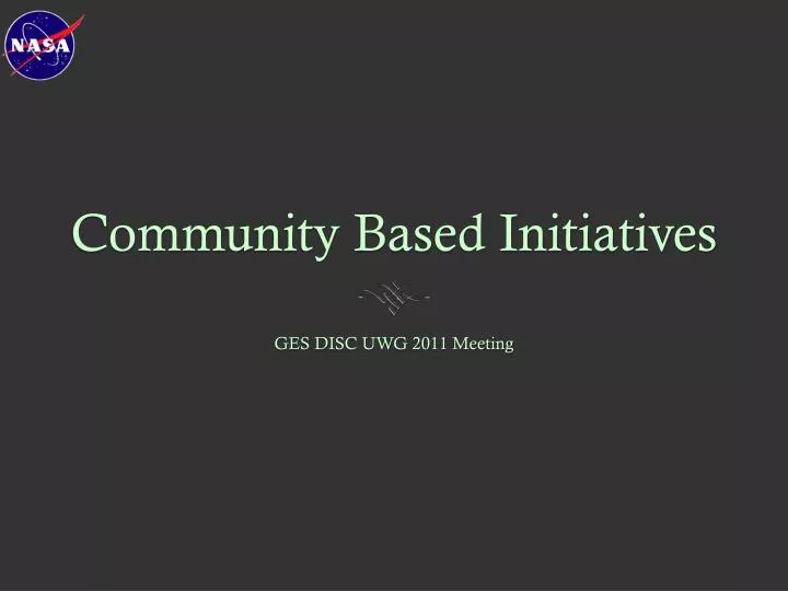 community based initiatives