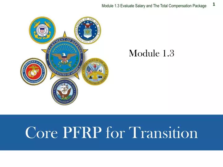 core pfrp for transition