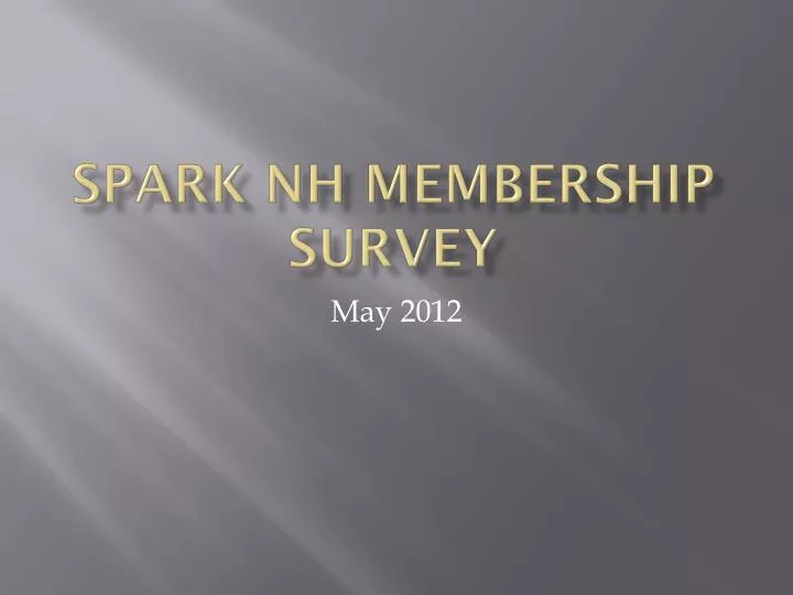 spark nh membership survey