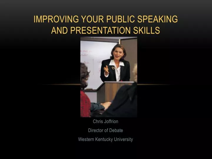 improving your public speaking and presentation skills
