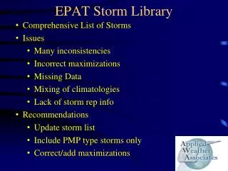 EPAT Storm Library