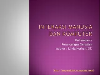 interaksi manusia dan komputer