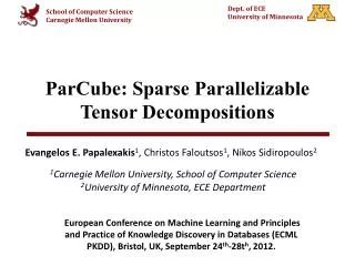 ParCube : Sparse Parallelizable Tensor Decompositions
