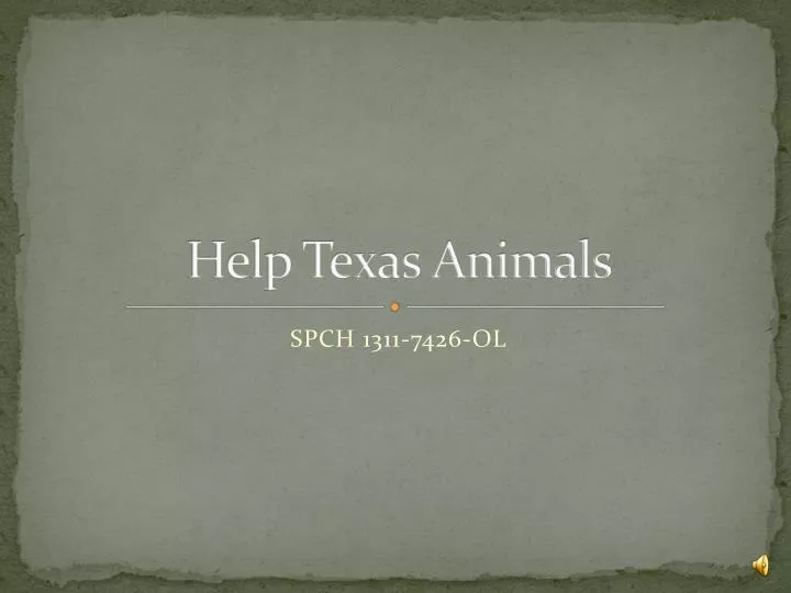 help texas animals