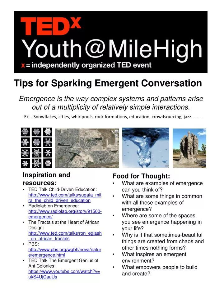 tips for s parking emergent conversation