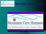 Mountain View Humane - slide 1
