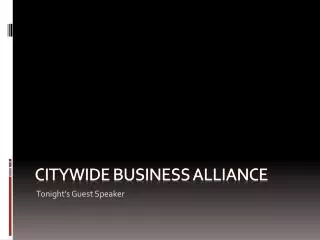 Citywide business alliance