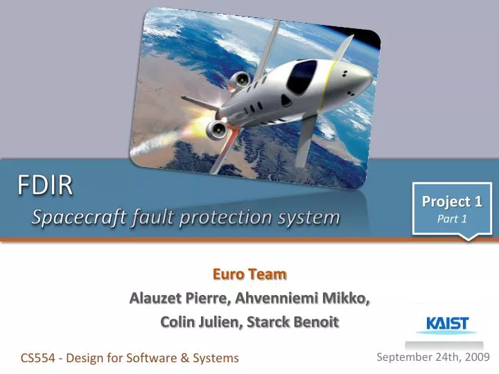 fdir spacecraft fault protection system