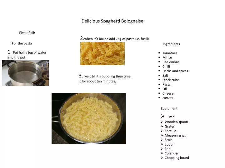 delicious spaghetti bolognaise