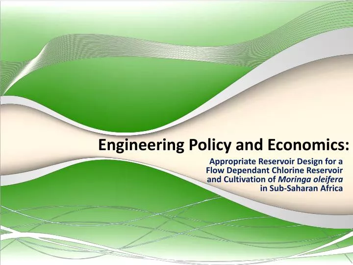 engineering policy and economics
