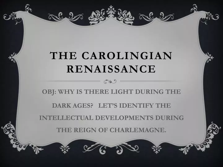 the carolingian renaissance