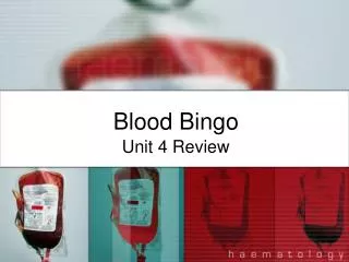 Blood Bingo