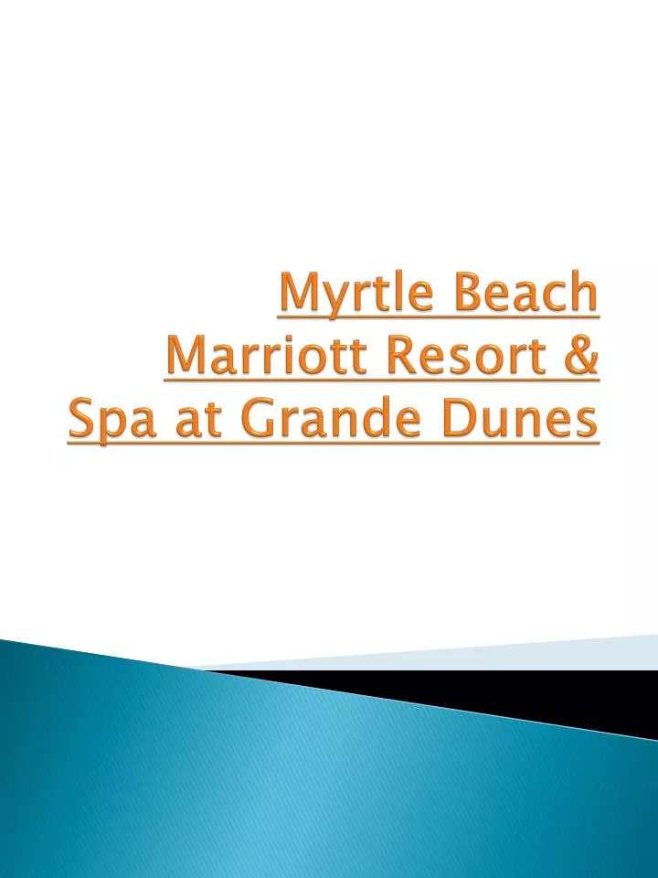 myrtle beach marriott resort spa at grande dunes