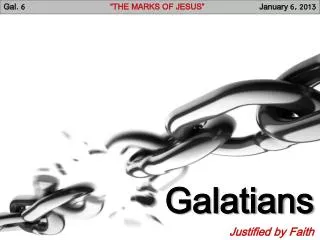Galatians Justified by Faith