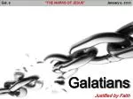 Galatians Justified by Faith - slide 1