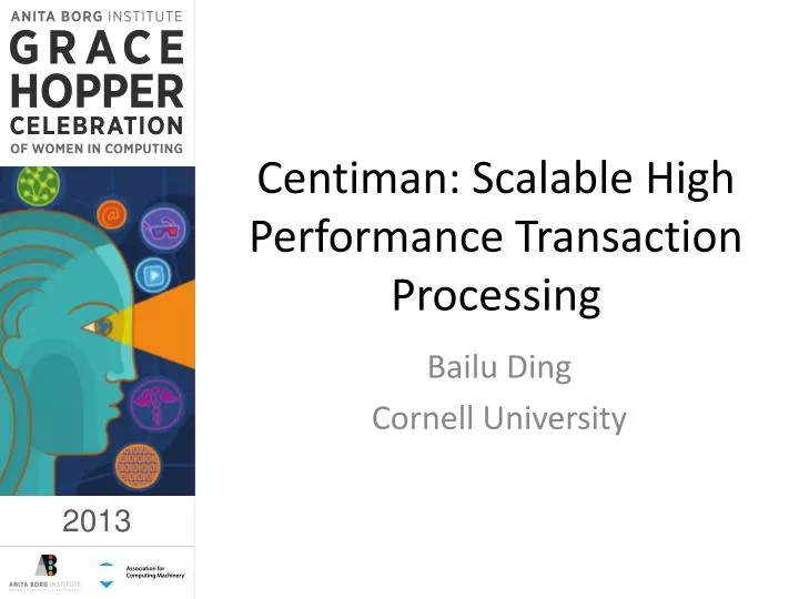 centiman scalable high performance transaction processing