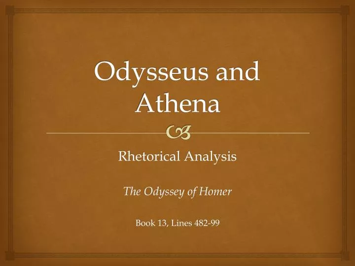 odysseus and athena