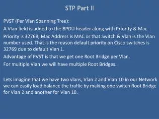 STP Part II
