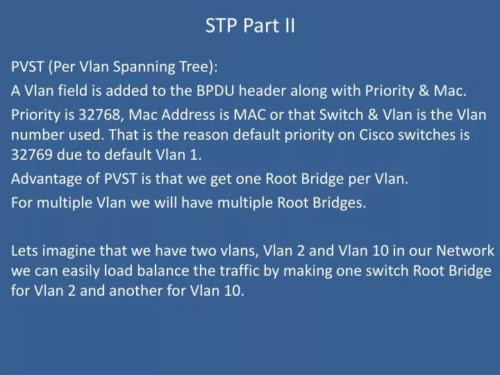 stp part ii