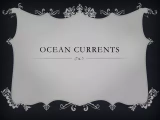 Ocean Currents