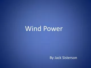 Wind Power