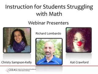 Instruction for Students Struggling with Math