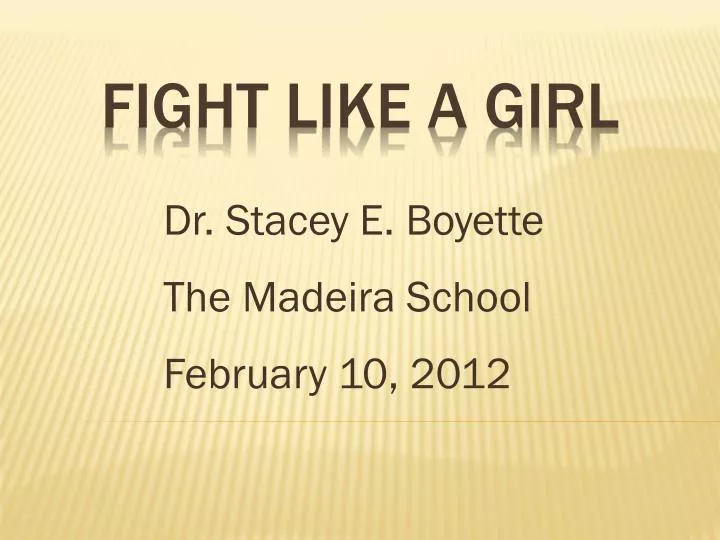 dr stacey e boyette the madeira school february 10 2012