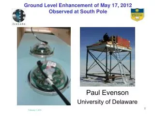 Ground Level Enhancement of May 17, 2012 Observed at South Pole