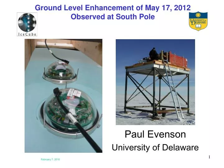 ground level enhancement of may 17 2012 observed at south pole