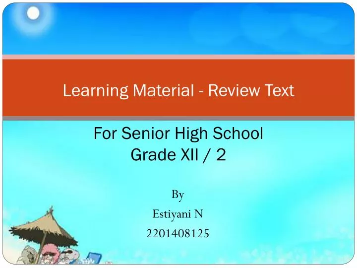 learning material review text for senior high school grade xii 2