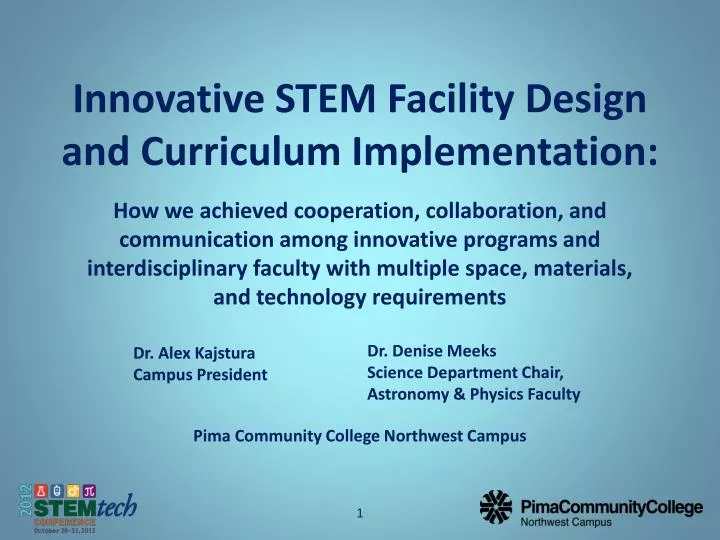 innovative stem facility design and curriculum implementation