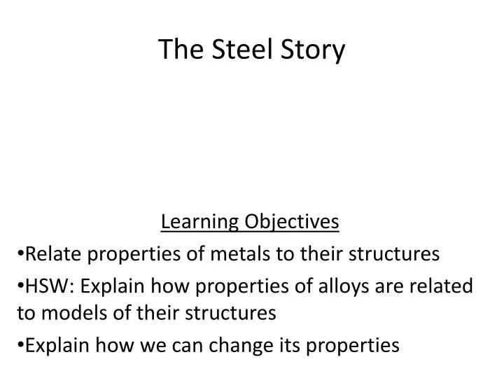 the steel story