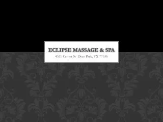 Eclipse massage &amp; spa