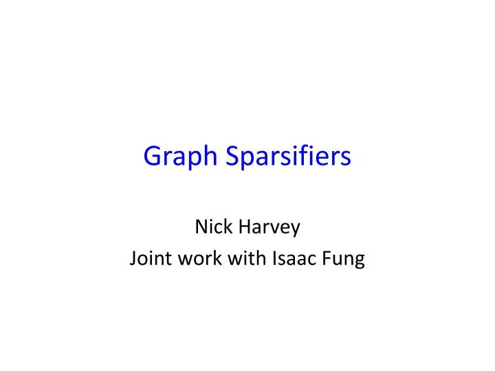graph sparsifiers