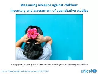 Measuring violence against c hildren: Inventory and assessment of quantitative studies