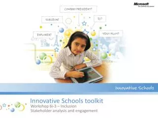 Innovative Schools toolkit