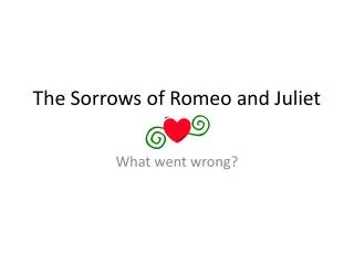 The Sorrows of Romeo and Juliet